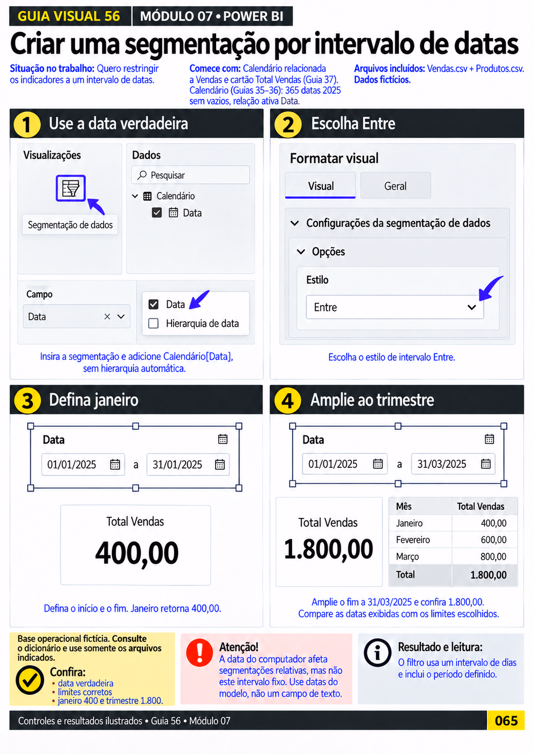 Guia 56 — Segmentação por intervalo de datas